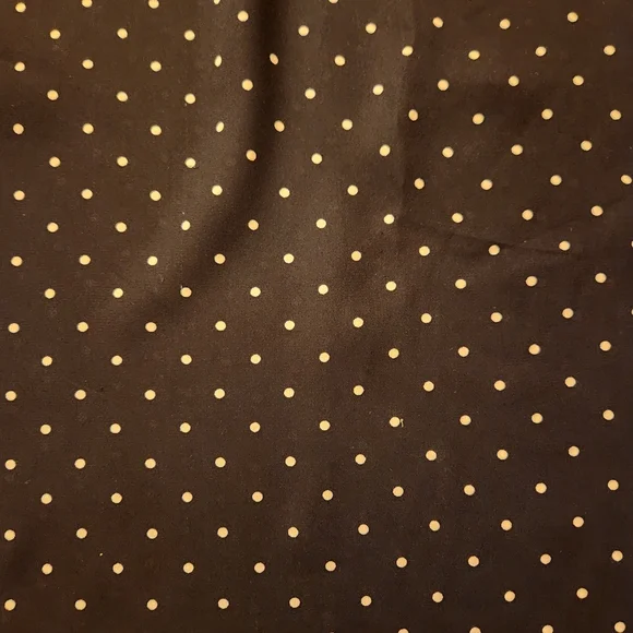 Loft Outlet Rich Dark Navy And White Polka Dot Ruffled Cap Sleeve Blouse Size L - Picture 10 of 10